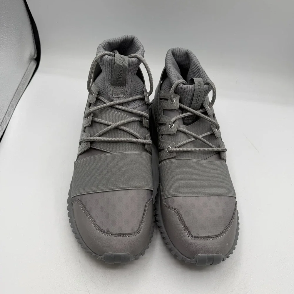Adidas Tubular Doom Shoes Mens 10 Grey/Metallic Silver Originals Sneakers S74791